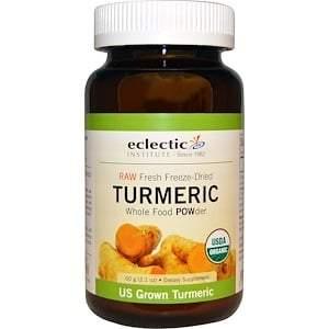 Eclectic Institute, Raw Fresh Freeze-Dried, Turmeric, Whole Food POWder, 2.1 oz (60 g) - HealthCentralUSA