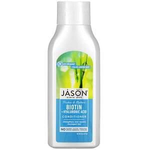 Jason Natural, Conditioner, Biotin + Hyaluronic Acid, 16 oz (473 ml) - HealthCentralUSA