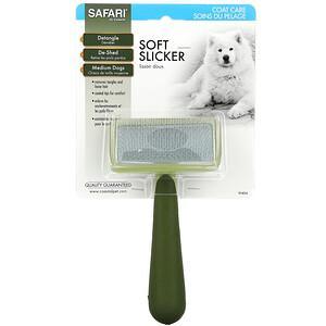 Safari, Soft Slicker Brush for Medium Dogs, 1 Slicker Brush - HealthCentralUSA