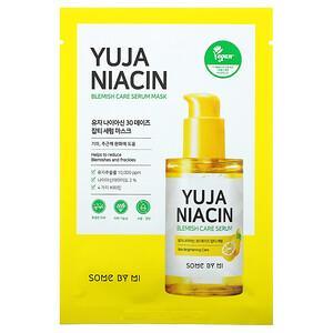 Some By Mi, Yuja Niacin, Blemish Care Serum Beauty Mask, 10 Sheets, 0.88 oz (25 g) Each - HealthCentralUSA