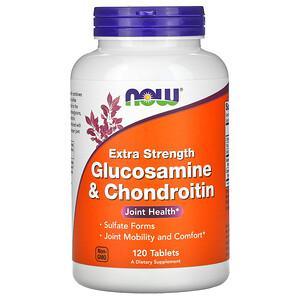 Now Foods, Glucosamine & Chondroitin, Extra Strength, 120 Tablets - HealthCentralUSA
