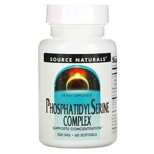Source Naturals, Phosphatidyl Serine Complex, 500 mg, 60 Softgels - HealthCentralUSA