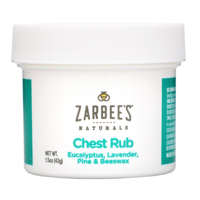 Zarbee's, Chest Rub with Eucalyptus, Lavender, Pine & Beeswax, 1.5 oz (43 g)