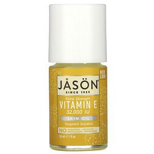 Jason Natural, Extra Strength, Vitamin E Skin Oil, 32,000 I.U., 1 fl oz (30 ml) - HealthCentralUSA