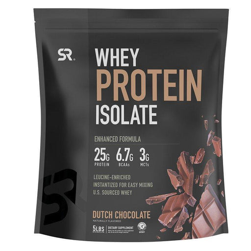 Sports Research, Whey Protein Isolate, Dutch Chocolate, 5 lbs (2.27 kg) - HealthCentralUSA