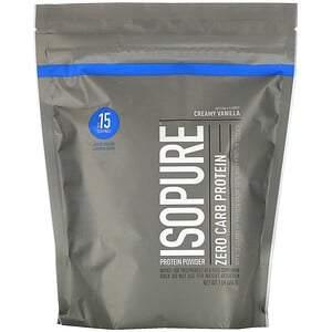Isopure, Zero Carb, Protein Powder, Creamy Vanilla, 1 lb (454 g) - HealthCentralUSA