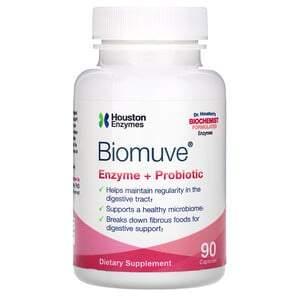 Houston Enzymes, Biomuve, Enzyme + Probiotic, 90 Capsules - HealthCentralUSA