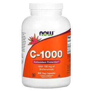 Now Foods, C-1000, 500 Veg Capsules - HealthCentralUSA