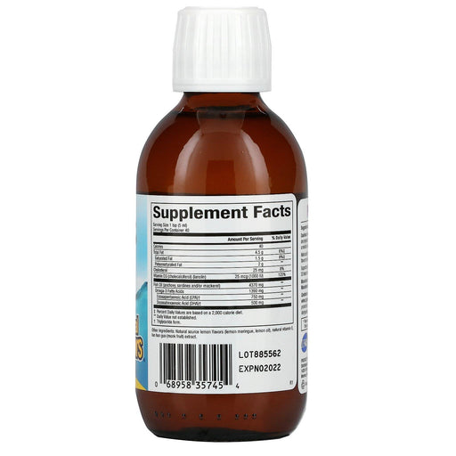 Natural Factors, SeaRich Omega-3 with Vitamin D3, Delicious Lemon Meringue, 6.76 fl oz (200 ml) - HealthCentralUSA
