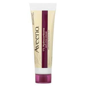 Aveeno, Active Naturals, 1% Hydrocortisone, Anti-Itch Cream, 1 oz (28 g) - HealthCentralUSA