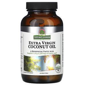 Nature's Answer, Extra Virgin Coconut Oil, 120 Softgels - HealthCentralUSA
