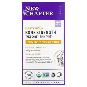 New Chapter, Plant Calcium Bone Strength Take Care, 240 Vegetarian Tiny Tablets - HealthCentralUSA