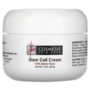 Life Extension, Cosmesis Skin Care, Stem Cell Cream, 1 oz (28 g) - HealthCentralUSA