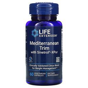 Life Extension, Mediterranean Trim with Sinetrol-XPur, 60 Vegetarian Capsules - HealthCentralUSA
