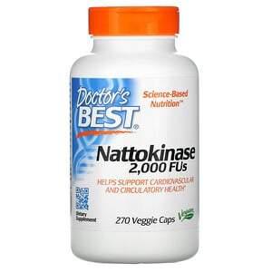 Doctor's Best, Nattokinase, 2,000 FUs, 270 Veggie Caps - HealthCentralUSA
