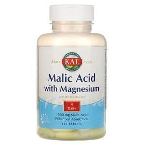 KAL, Malic Acid with Magnesium, 120 Tablets - HealthCentralUSA