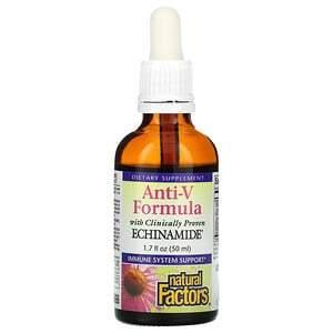 Natural Factors, Anti-V Formula, with Clinically Proven Echinamide, 1.7 fl oz ( 50 ml) - HealthCentralUSA
