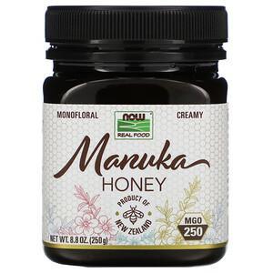 Now Foods, Real Food, Manuka Honey, MGO 250, 8.8 oz (250 g) - HealthCentralUSA