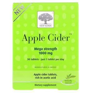 New Nordic, Apple Cider, 1,000 mg, 30 Tablets - HealthCentralUSA