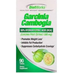DietWorks, Garcinia Cambogia, 90 Tablets - HealthCentralUSA