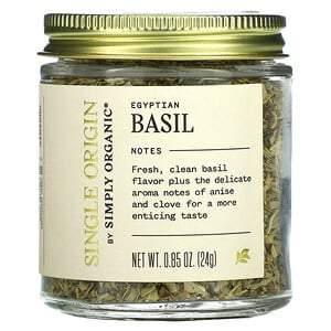 Simply Organic, Single Origin, Egyptian Basil, 0.85 oz (24 g) - HealthCentralUSA