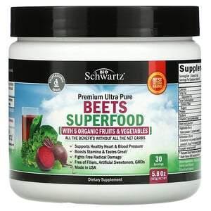 BioSchwartz, Premium Ultra Pure Beets Superfood, 5.8 oz (165 g) - HealthCentralUSA