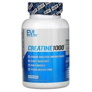EVLution Nutrition, Creatine1000, 1,000 mg, 120 Veggie Capsules - HealthCentralUSA