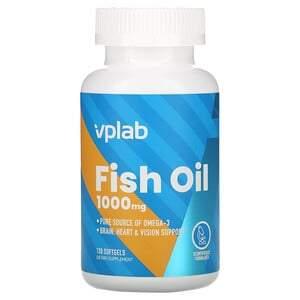 Vplab, Fish Oil, 1,000 mg, 120 Softgels - HealthCentralUSA