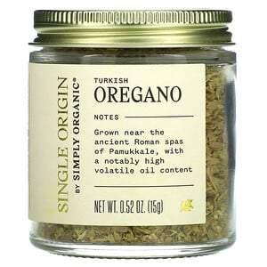 Simply Organic, Single Origin, Turkish Oregano, 0.52 oz (15 g) - HealthCentralUSA