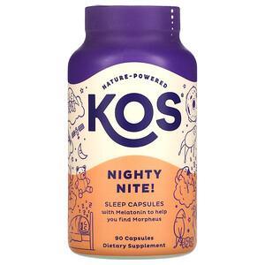 KOS, Nighty Nite!, Sleep Capsules, 90 Capsules - HealthCentralUSA