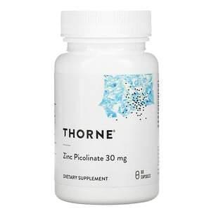 Thorne Research, Zinc Picolinate, 30 mg, 60 Capsules - HealthCentralUSA