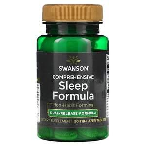 Swanson, Comprehensive Sleep Formula, 30 Tri-Layer Tabletss - HealthCentralUSA