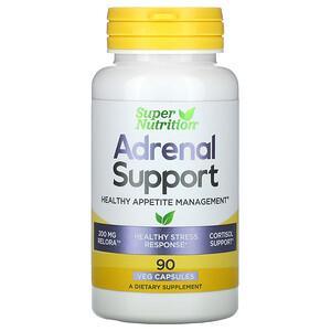 Super Nutrition, Adrenal Support, Healthy Appetite Management, 90 Veg Capsules - HealthCentralUSA