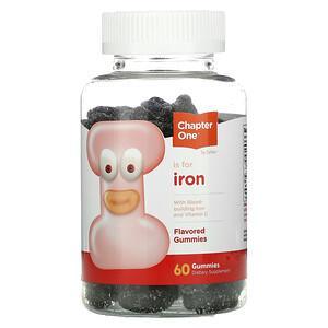 Chapter One, I Is for Iron, Flavored Gummies, 60 Gummies - HealthCentralUSA