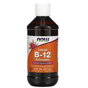 Now Foods, Liquid B-12, B-Complex, 8 fl oz (237 ml) - HealthCentralUSA