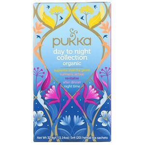 Pukka Herbs, Organic Day to Night Collection, 20 Herbal Tea Sachets, 1.14 oz (32.4 g) - HealthCentralUSA