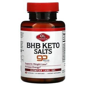 Olympian Labs, BHB Keto Salts, 60 Capsules - HealthCentralUSA