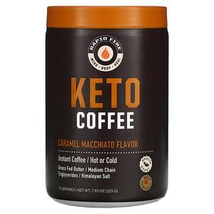 RAPIDFIRE, Keto Coffee, Caramel Macchiato, 7.93 oz (225 g) - HealthCentralUSA