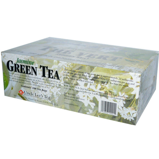 Uncle Lee's Tea, Legends of China, Green Tea, Jasmine, 100 Tea Bags, 5.64 oz (160 g) - HealthCentralUSA