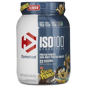 Dymatize Nutrition, ISO100 Hydrolyzed, 100% Whey Protein Isolate, Cocoa Pebbles, 1.6 lb (725 g) - HealthCentralUSA