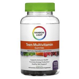 Rainbow Light, Teen's Multivitamin, Blueberry , 120 Gummies - HealthCentralUSA