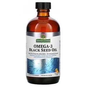 Nature's Answer, Omega-3 with Black Seed Oil, Orange, 8 fl oz (240 ml) - HealthCentralUSA