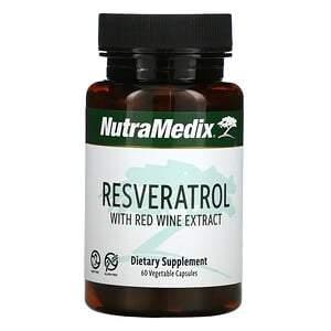 NutraMedix, Resveratrol with Red Wine Extract, 60 Vegetable Capsules - HealthCentralUSA