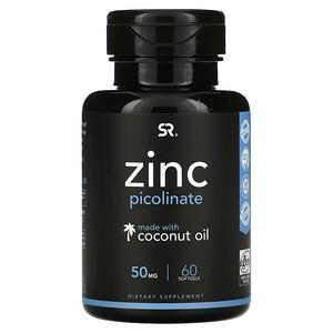 Sports Research, Zinc Picolinate, 50 mg, 60 Softgels - HealthCentralUSA