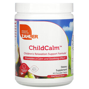 Zahler, ChildCalm, Children's Relaxation Support Formula, Fruit Punch, 60 Chewable Tablets - HealthCentralUSA
