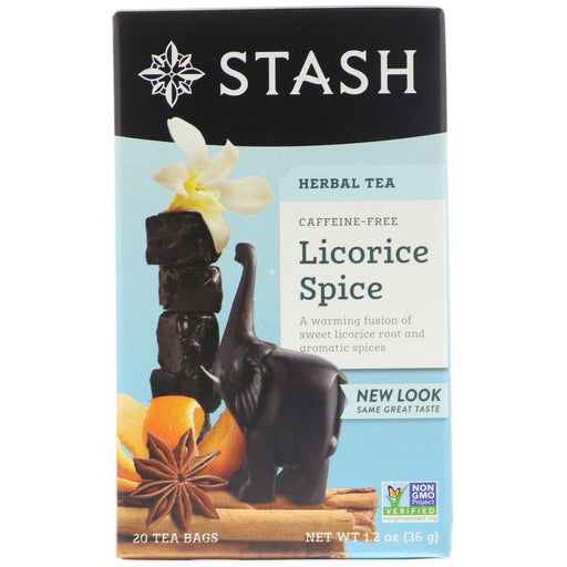 Stash Tea, Herbal Tea, Licorice Spice, Caffeine Free, 20 Tea Bags, 1.2 oz (36 g) - HealthCentralUSA