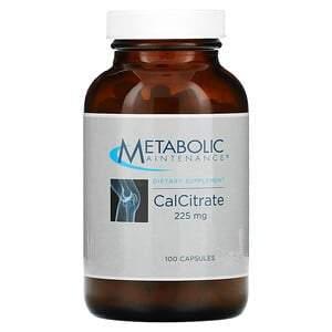 Metabolic Maintenance, CalCitrate, 225 mg, 100 Capsules - HealthCentralUSA
