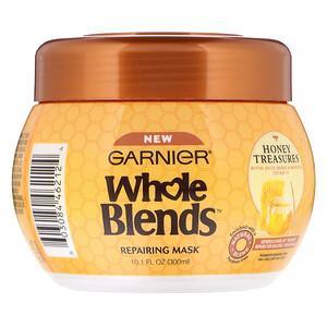 Garnier, Whole Blends, Repairing Mask, Honey Treasures, 10.1 fl oz (300 ml) - HealthCentralUSA