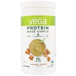 Vega, Protein Made Simple, Caramel Toffee, 9.1 oz (258 g) - HealthCentralUSA