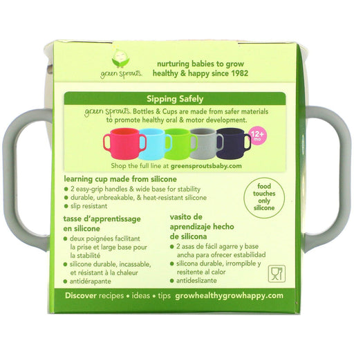 Green Sprouts, Learning Cup, 12+ Months, Gray, 1 Cup, 7oz (207 ml) - HealthCentralUSA